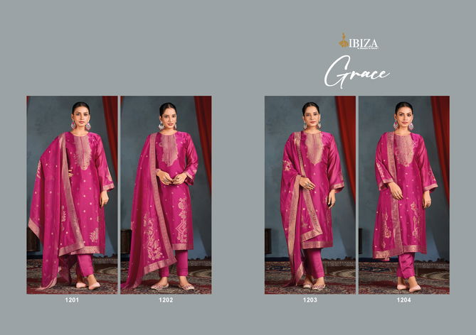 Grace By Ibiza Silk Designer Salwar Kameez Wholesale Market In Surat
